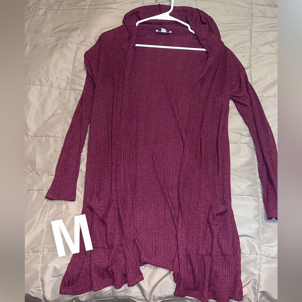 Hooded cardigan
